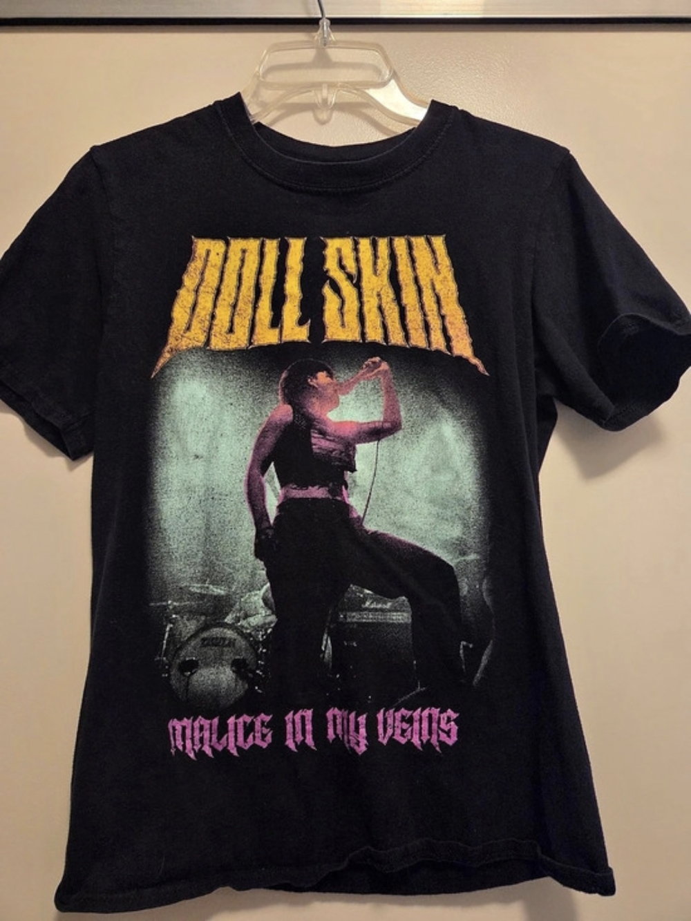 Doll Skin Malice in My Veins Band T-Shirt Black Punk hardcore